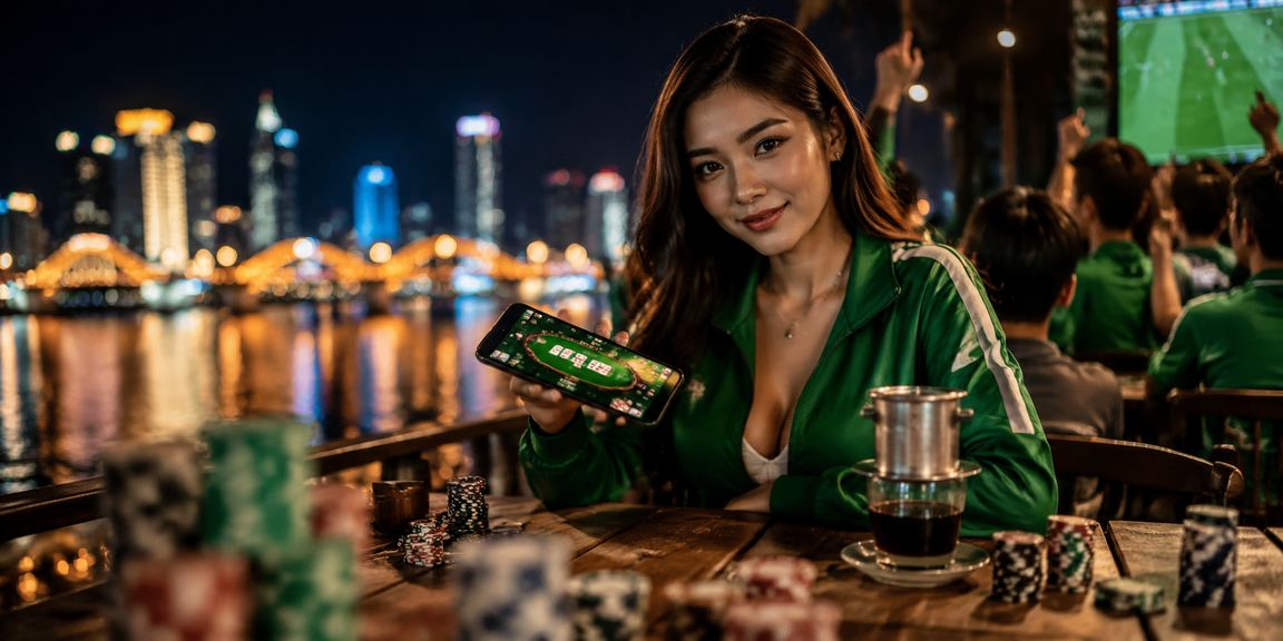 Nhóm bạn trẻ tại Đà Nẵng theo dõi trận đấu esports và đặt cược trực tuyến